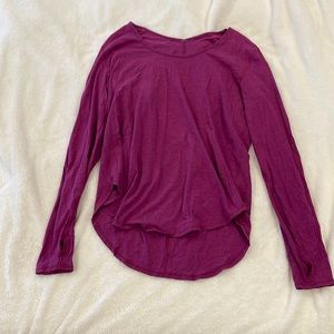 Lululemon long sleeve! Purple/pink color! Size 10! Great condition!